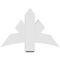 Ekena Millwork Alberta Architectural Grade PVC Gable Bracket, 36"W x 24"H x 6"D x 6"F, 16/12 Pitch GBP036X24X0606ALB00 - alternate 4